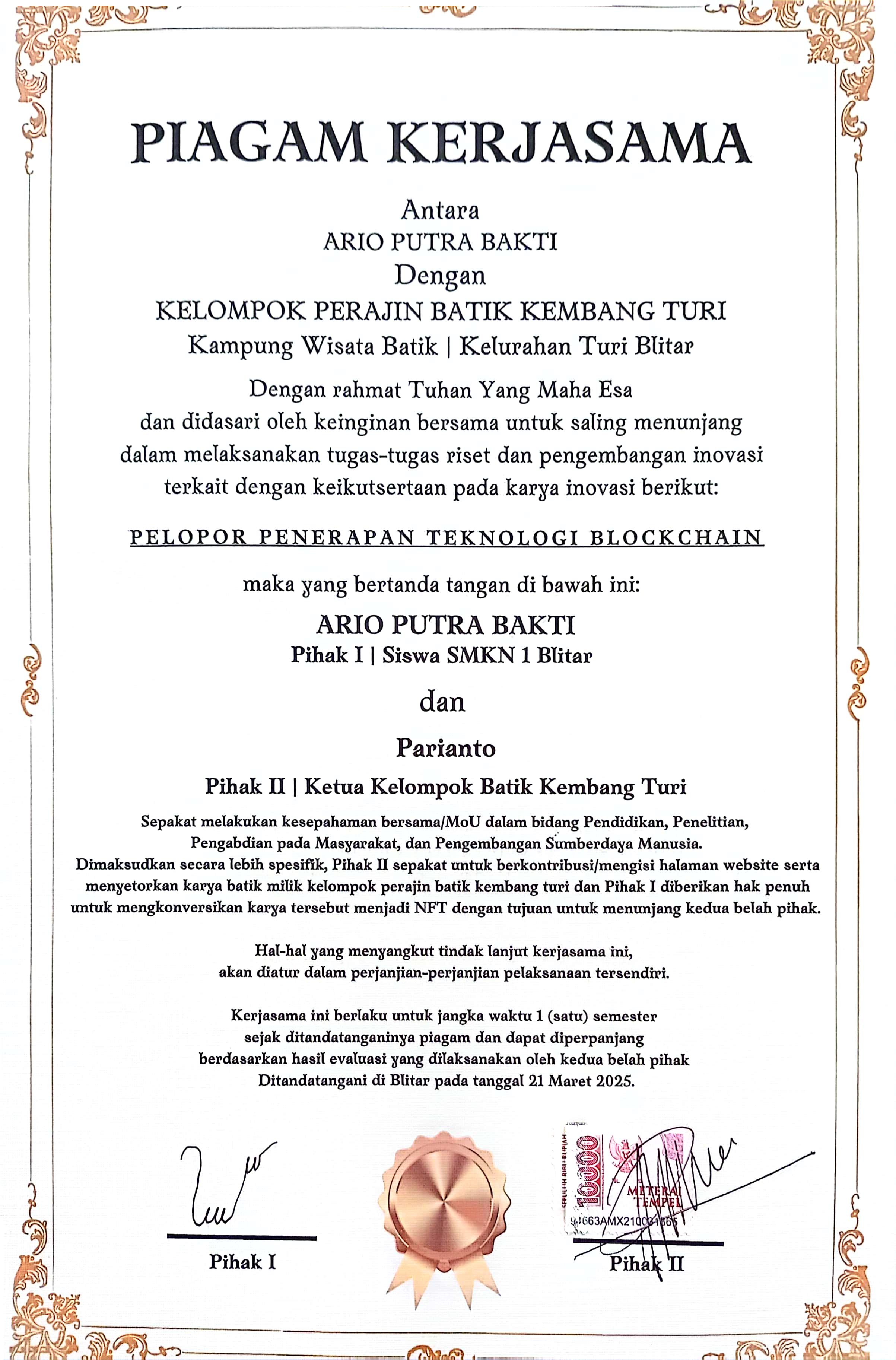 foto dokumen kerjasama ke 4